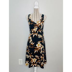 Vintage Pacific Legend Floral A-Line Dress Women Medium Made in Hawaii 90s Y2K